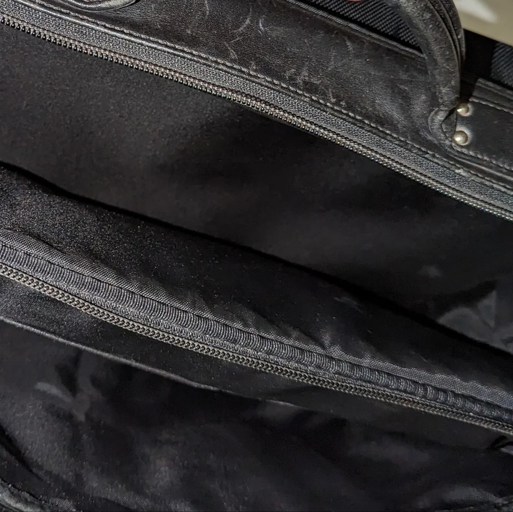 Vintage Coach double turn lock laptop briefcase.0532